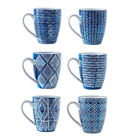 Capri Azzurra Mugs 6-pack